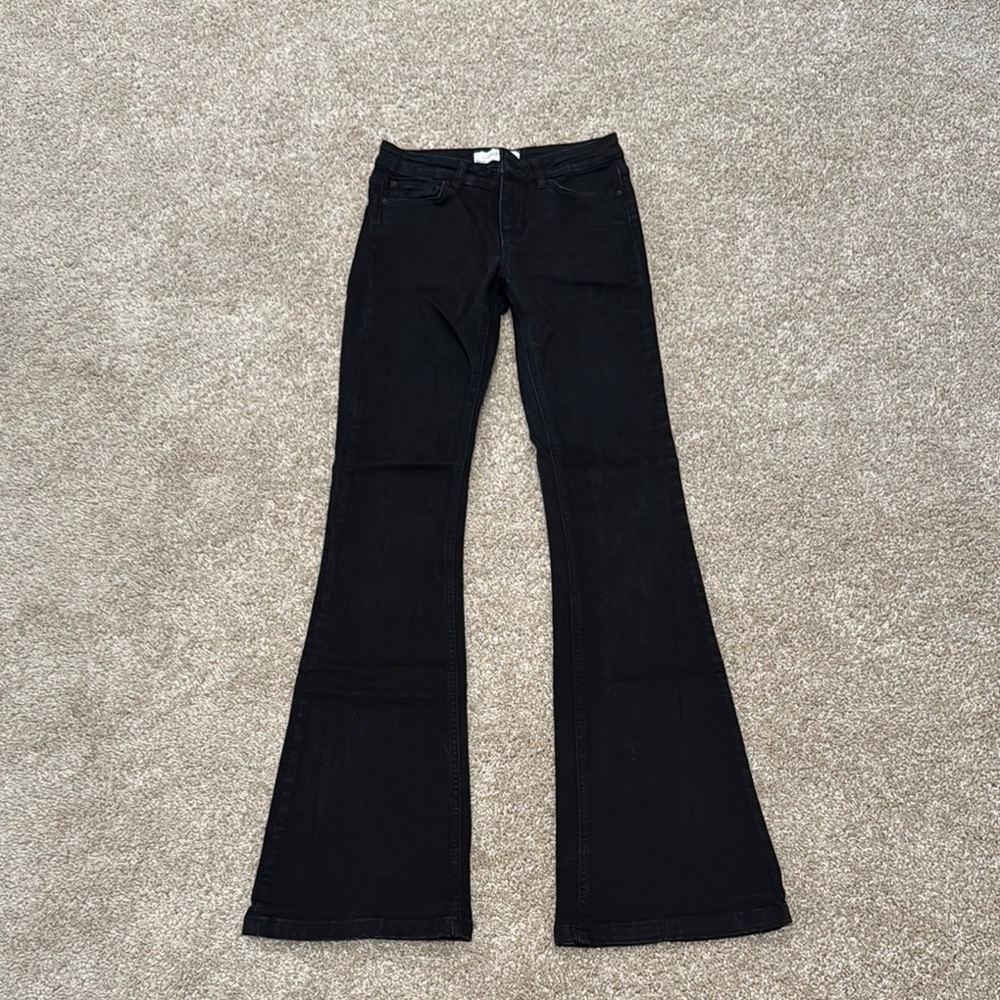 Women's Black Flared Jeans